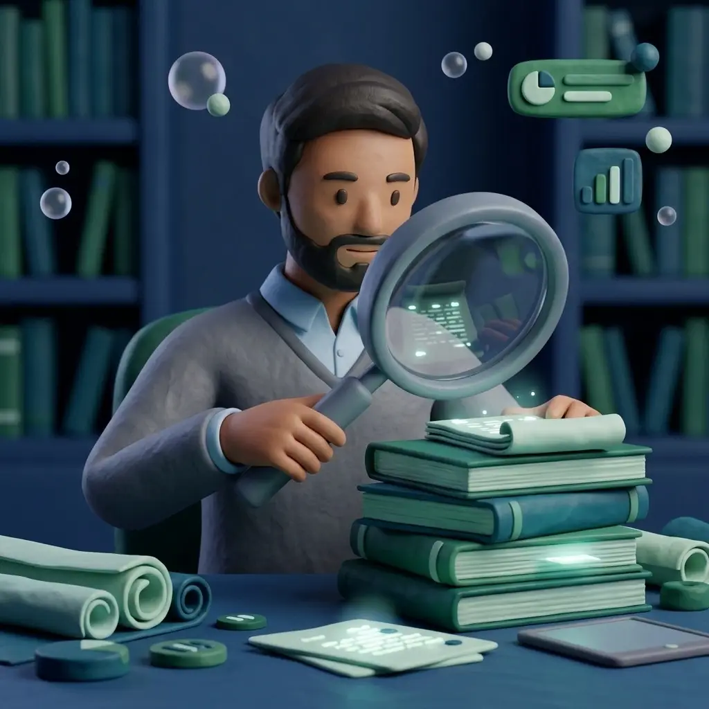 Livro de leis em clay aberto com marcador índigo e carimbo